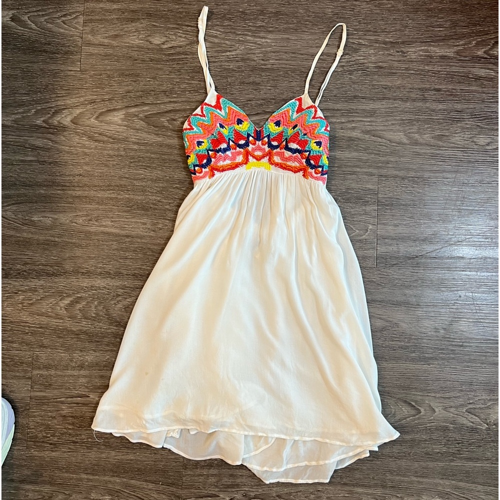 White Flowy Dress